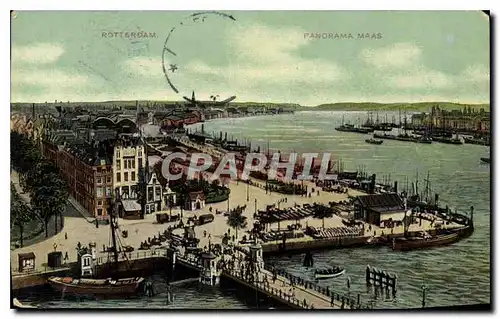 Cartes postales Rotterdam Panorama Maas