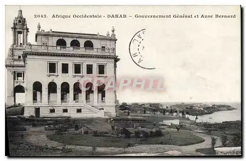 Cartes postales Afrique Occidentale Dakar Gouvernement General at Anse Bernard
