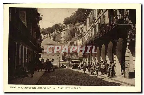 Ansichtskarte AK Plombieres les Bains Rue Stanislas