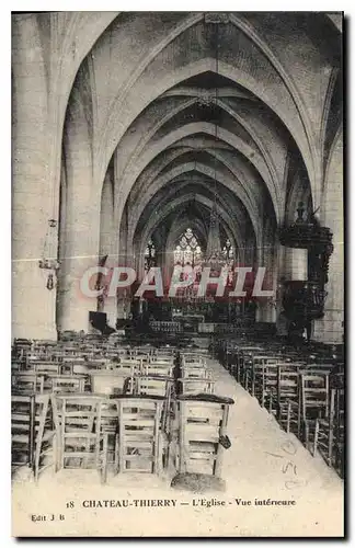 Cartes postales Chateau Thierry L'Eglise Vue interieure