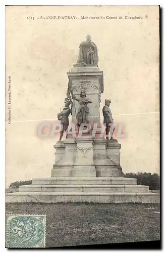 Cartes postales St Anne D'Auray Monument du Comte de Chambord