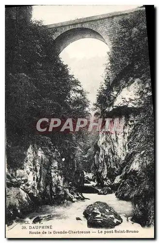 Cartes postales Dauphine Route de la Grande Chartreuse Le pont Saint Bruno