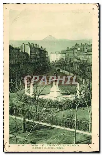 Cartes postales Clermont Ferrand Square Blaise Pascal