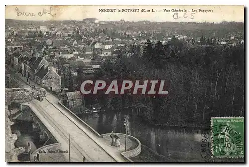 Cartes postales Nogent le Rotrou E et L Vue Generale Les Parapets