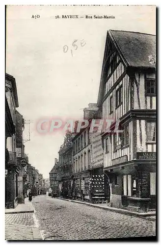 Cartes postales Bayeux Rue Saint Martin