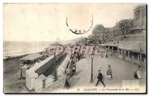 Ansichtskarte AK Cabourg La Promenade de la Mer