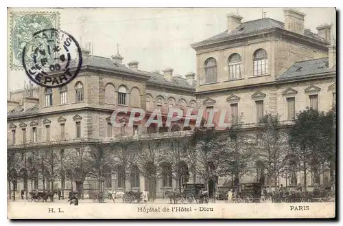 Cartes postales Paris Hopital de l'Hotel Dieu