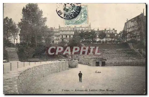 Cartes postales Paris Arenes de Lutee Rue Monge