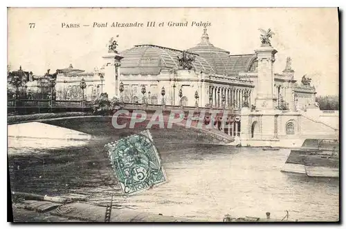 Cartes postales Paris Pont Alexandre III et Grand Palais