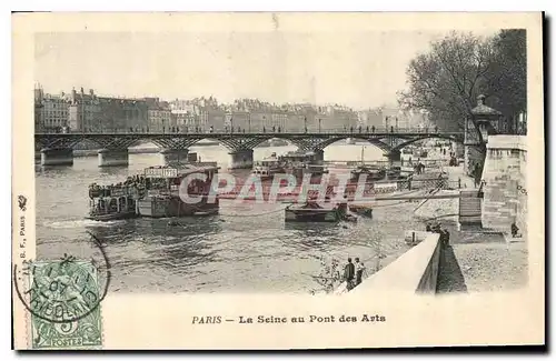 Cartes postales Paris La Seine au Pont des Arts