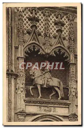 Ansichtskarte AK Chateaux de la Loire Chateau de Blois Statue equestre de Louis XII