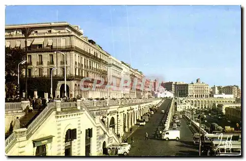 Moderne Karte Alger Vers la Place des Martyrs