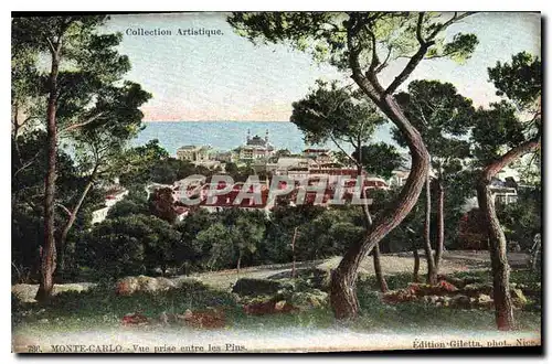 Cartes postales Monte Carlo Vue prise entre les Pins