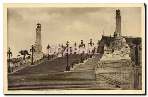 Cartes postales Marseille L'Escalier monumental Senes et Arnal Architectes