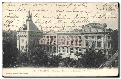 Cartes postales Toulouse Nouvelle Facade du Capitole Donjon