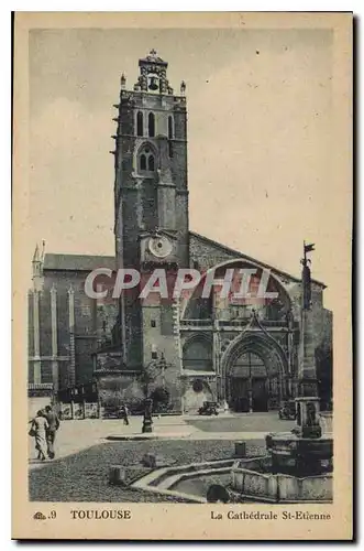 Ansichtskarte AK Toulouse La Cathedrale St Etienne