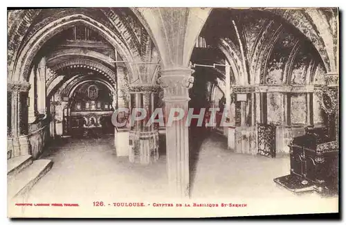 Ansichtskarte AK Toulouse Crypte de la Basilique St Sernin