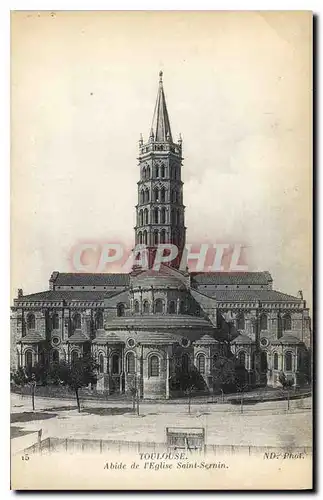 Cartes postales Toulouse Abside de l'Eglise Saint Sernin