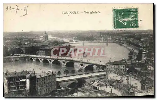 Cartes postales Toulouse Vue generale