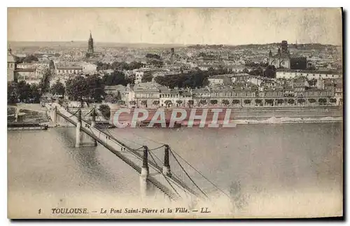 Ansichtskarte AK Toulouse Le Pont Saint Pierre et la Ville