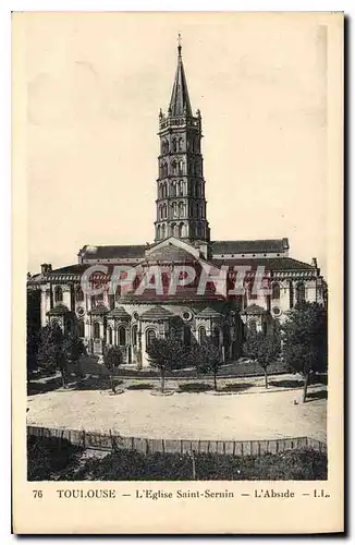 Cartes postales Toulouse L'Eglise Saint Sernin L'Abside