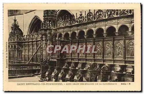 Cartes postales Saint Bertrand de Comminges Cote Droit des Stalles de la Cathedrale