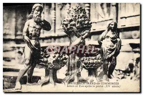 Ansichtskarte AK Saint Bertrand de Comminges Adam et Eve apres le peche