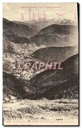 Cartes postales Vue Panoramique du Col d'Aspin sur la Vallee du Luchon