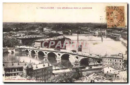 Ansichtskarte AK Toulouse Vue generale sur la Garonne