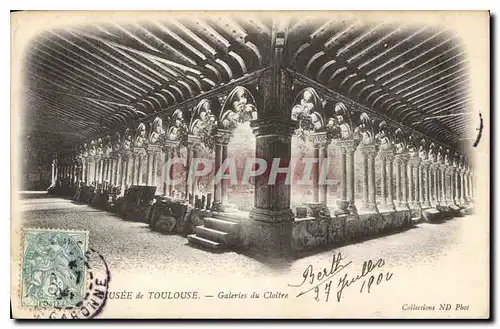 Cartes postales Musee de Toulouse Galeries du Cloitre