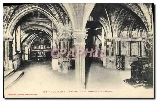 Cartes postales Toulouse Cryptes de la Basilique St Sermin