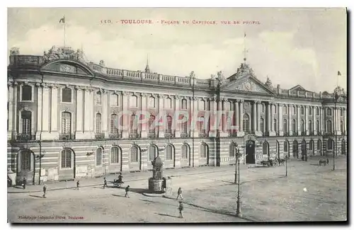 Cartes postales Toulouse Facade du Capitole vue de profil