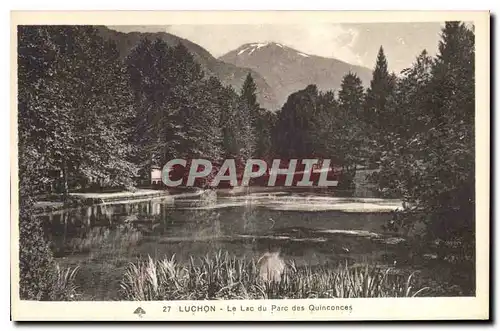 Ansichtskarte AK Luchon Le Lac du Parc des Quinconces