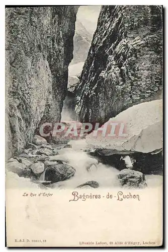 Ansichtskarte AK La Rue d'Enfer Bagneres de Luchon