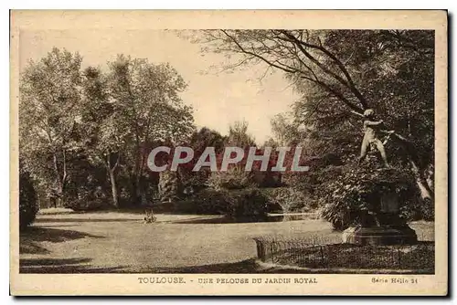 Ansichtskarte AK Toulouse Une Pelouse du Jardin Royal