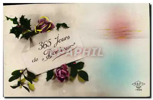 Cartes postales 365 jours de Bonheur Fleurs