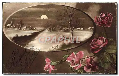 Cartes postales Bonne Annee Fleurs