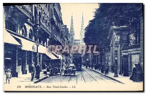 Cartes postales Bordeaux Eue Vital Carles Automobile Tramway Religieuses