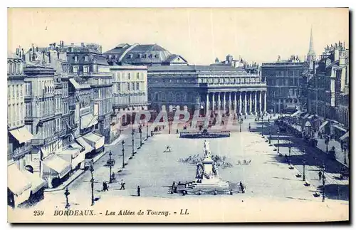 Cartes postales Bordeaux Les Allees de Tourny