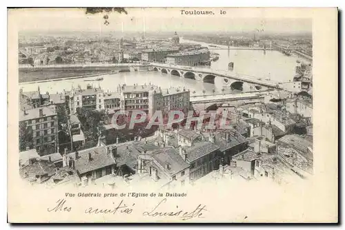 Cartes postales Toulouse Vue Generale prise de l'Eglise de la Dalbade