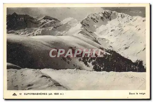 Cartes postales Superbagneres alt 1800 m Sous la neige