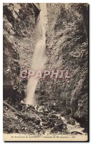 Ansichtskarte AK Environs de Luchon Cascade de Montauban