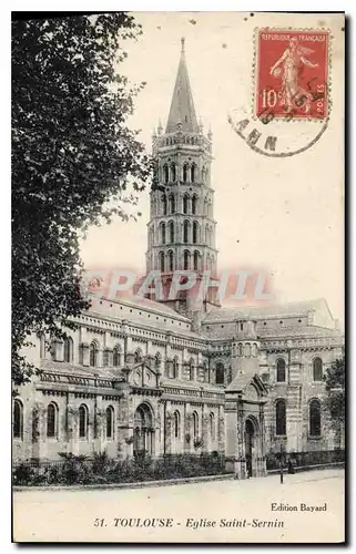 Cartes postales Toulouse Eglise Saint Sernin