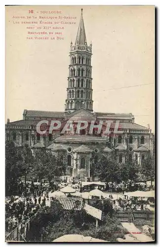 Ansichtskarte AK Toulouse Abside de la Basilique St Sernin