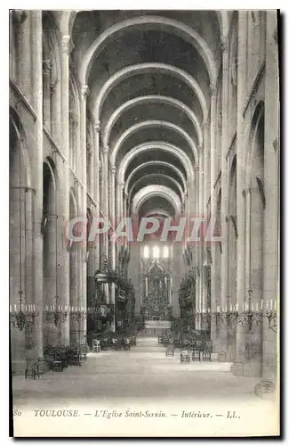 Ansichtskarte AK Toulouse L'Eglise Saint Sernin Interieur