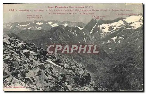 Ansichtskarte AK Les Pyrenees Cantrales Environs de Luchon Vue prise de Sauvegarde sur les Norte Maudite