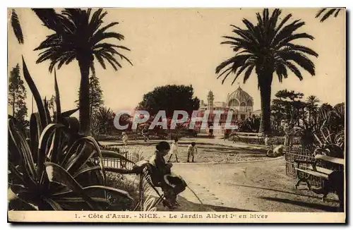 Cartes postales Cote d'Azur Nice Le Jardin Albert I en Hiver