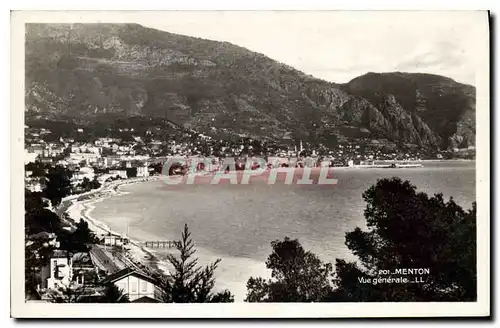 Cartes postales Menton Vue generale