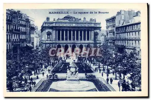 Ansichtskarte AK Marseille Le square de la Bourse