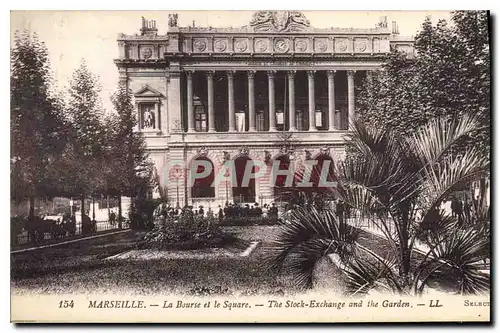 Cartes postales Marseille La Bourse et le Square